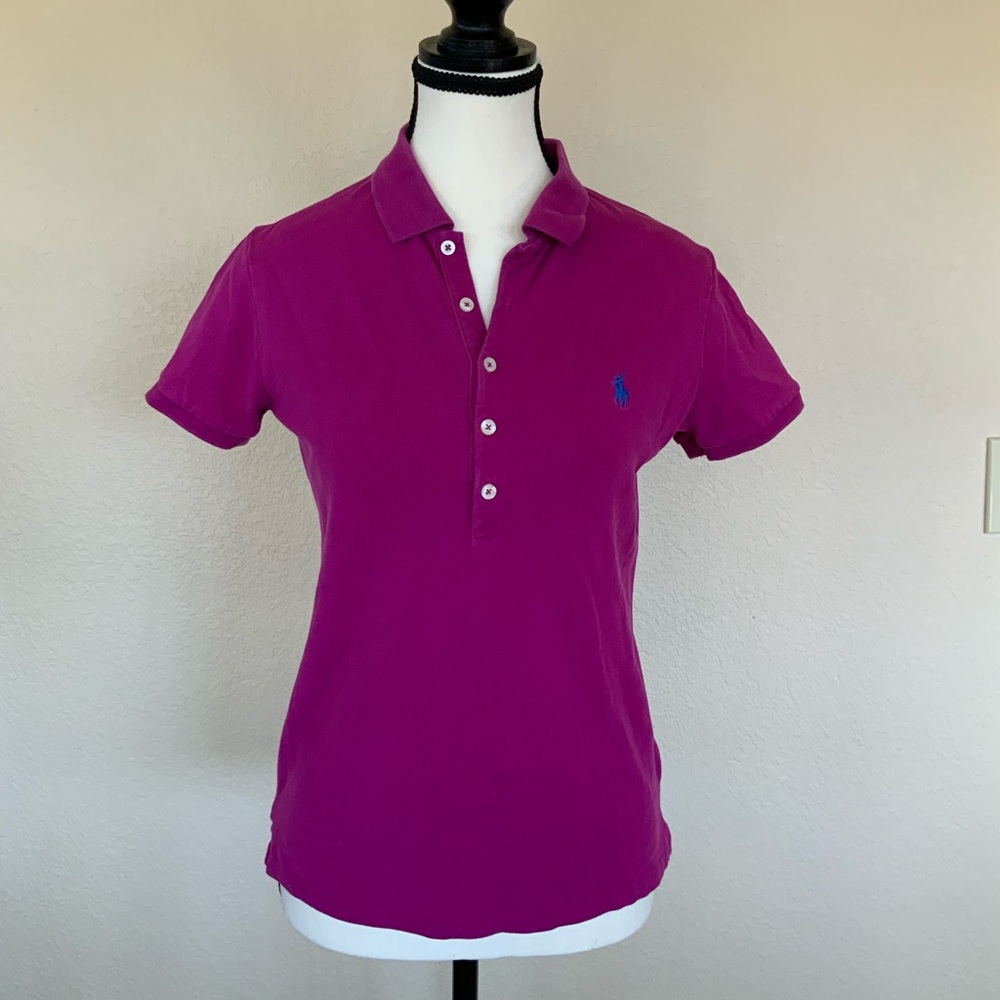 Women’s Magenta Ralph Lauren Polo